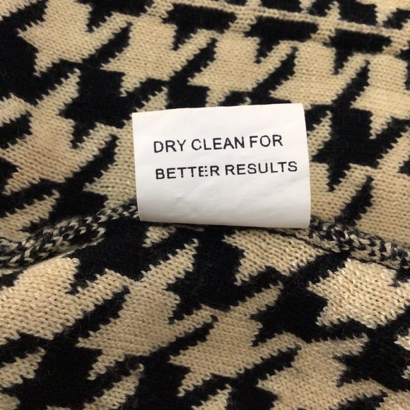 Zashi black/ ivory women’s size Large tunic top long sleeve crew neck top - Picture 4 of 7